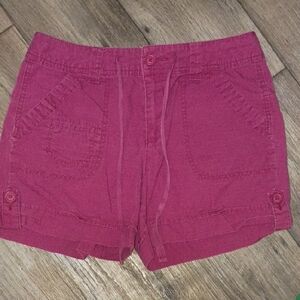 St. John's Bay Women's Raspberry Cargo Shorts